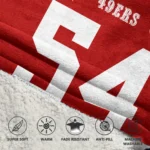 Nfl San Francisco 49ers Blanket Hoodie Fed Warner 1