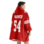 Nfl San Francisco 49ers Blanket Hoodie Fed Warner 1