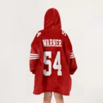 Nfl San Francisco 49ers Blanket Hoodie Fed Warner 1