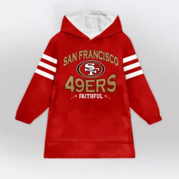 Nfl San Francisco 49ers Blanket Hoodie George Kittle Faithful 2