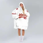 Nfl San Francisco 49ers Blanket Hoodie George Kittle White 1
