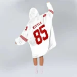 Nfl San Francisco 49ers Blanket Hoodie George Kittle White 1