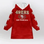 Nfl San Francisco 49ers Blanket Hoodie Logo Niner Gang 1