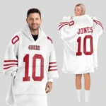 Nfl San Francisco 49ers Blanket Hoodie Mac Jones 1