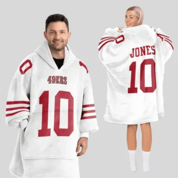 Nfl San Francisco 49ers Blanket Hoodie Mac Jones 1