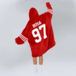 Nfl San Francisco 49ers Blanket Hoodie Nick Bosa 1