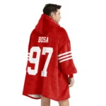 Nfl San Francisco 49ers Blanket Hoodie Nick Bosa Faithful 1
