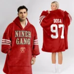 Nfl San Francisco 49ers Blanket Hoodie Nick Bosa Niner Gang 97 1