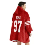 Nfl San Francisco 49ers Blanket Hoodie Nick Bosa Niner Gang 97 1