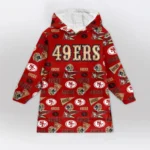 Nfl San Francisco 49ers Blanket Hoodie Pattern 1
