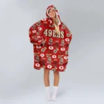 Nfl San Francisco 49ers Blanket Hoodie Pattern 1