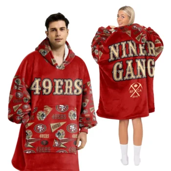 Nfl San Francisco 49ers Blanket Hoodie Pattern 49ers 1