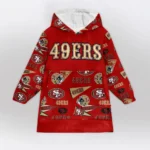 Nfl San Francisco 49ers Blanket Hoodie Pattern 49ers 1