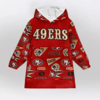 Nfl San Francisco 49ers Blanket Hoodie Pattern 49ers 2