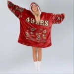Nfl San Francisco 49ers Blanket Hoodie Pattern 49ers 1