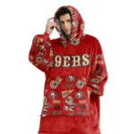 Nfl San Francisco 49ers Blanket Hoodie Pattern 49ers 1