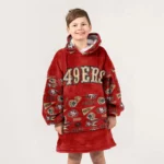 Nfl San Francisco 49ers Blanket Hoodie Pattern 49ers 1