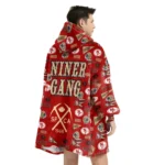 Nfl San Francisco 49ers Blanket Hoodie Pattern 1