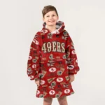 Nfl San Francisco 49ers Blanket Hoodie Pattern 1