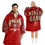 Nfl San Francisco 49ers Blanket Hoodie Pattern Sleeve 1