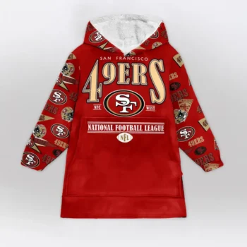 Nfl San Francisco 49ers Blanket Hoodie Pattern Sleeve 2