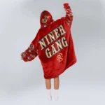 Nfl San Francisco 49ers Blanket Hoodie Pattern Sleeve 1