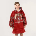 Nfl San Francisco 49ers Blanket Hoodie Pattern Sleeve 1