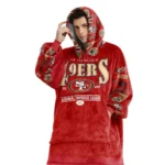Nfl San Francisco 49ers Blanket Hoodie Pattern Sleeve 1
