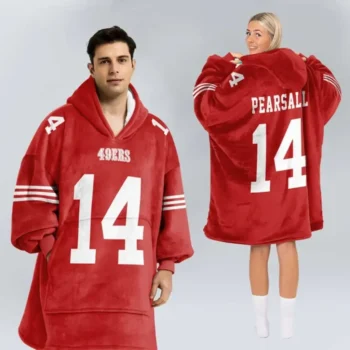Nfl San Francisco 49ers Blanket Hoodie Ricky Pearsall 1