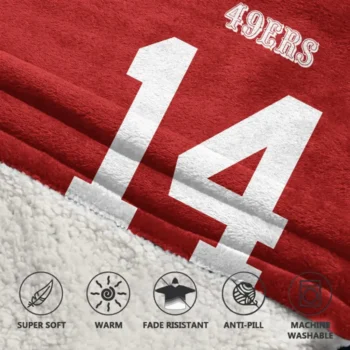 Nfl San Francisco 49ers Blanket Hoodie Ricky Pearsall 2