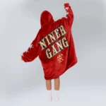 Nfl San Francisco 49ers Blanket Hoodie Slogan Niner Gang 1