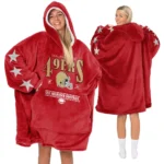 Nfl San Francisco 49ers Blanket Hoodie Starry 1