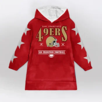 Nfl San Francisco 49ers Blanket Hoodie Starry 2