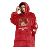 Nfl San Francisco 49ers Blanket Hoodie Starry 1