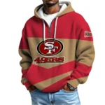 Nfl San Francisco 49ers Custom Quarter Zip Waffle Hoodie 1