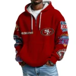 Nfl San Francisco 49ers Quarter Zip Waffle Hoodie 5x Super Bowl 1