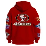 Nfl San Francisco 49ers Quarter Zip Waffle Hoodie 5x Super Bowl 1
