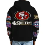 Nfl San Francisco 49ers Quarter Zip Waffle Hoodie 5x Super Bowl Team 1