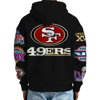 Nfl San Francisco 49ers Quarter Zip Waffle Hoodie 5x Super Bowl Team 2
