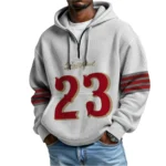 Nfl San Francisco 49ers Quarter Zip Waffle Hoodie Christian Mccaffrey 1