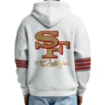 Nfl San Francisco 49ers Quarter Zip Waffle Hoodie Christian Mccaffrey 1
