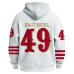 Nfl San Francisco 49ers Quarter Zip Waffle Hoodie Faithful 1
