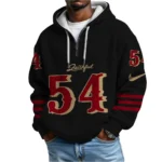 Nfl San Francisco 49ers Quarter Zip Waffle Hoodie Fed Warner 1