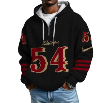 Nfl San Francisco 49ers Quarter Zip Waffle Hoodie Fed Warner 2
