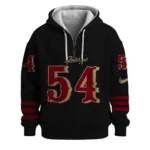 Nfl San Francisco 49ers Quarter Zip Waffle Hoodie Fed Warner 1