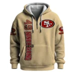 Nfl San Francisco 49ers Quarter Zip Waffle Hoodie Fred Warner 1