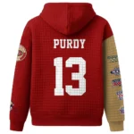 Nfl San Francisco 49ers Waffle Hoodie Brock Purdy 1