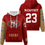 Nfl San Francisco 49ers Waffle Hoodie Christian Mccaffrey 1