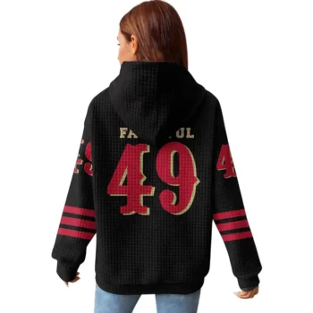 Nfl San Francisco 49ers Waffle Hoodie Faithful 3