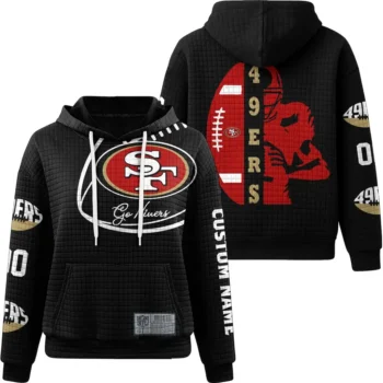 Nfl San Francisco 49ers Waffle Hoodie Go Niners Black 1